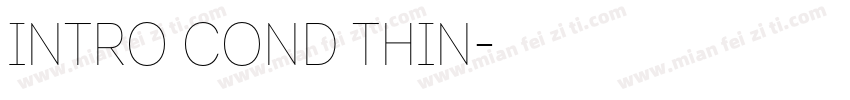 Intro Cond Thin字体转换